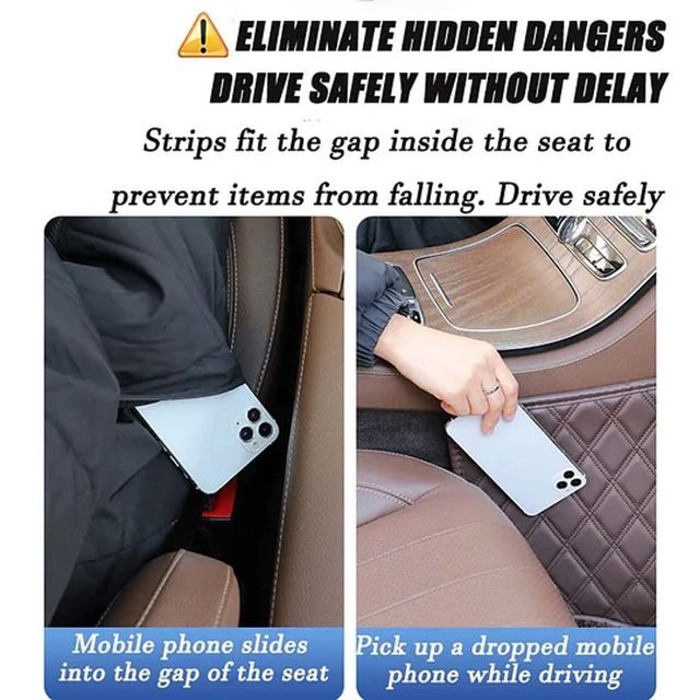 🚗 Car Seat Gap Plug with Storage Slot